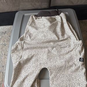 Polka Dot Pants with Brown Waistband